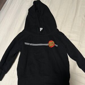 Santa Cruz Skateboards Black Stripe Logo Hoodie